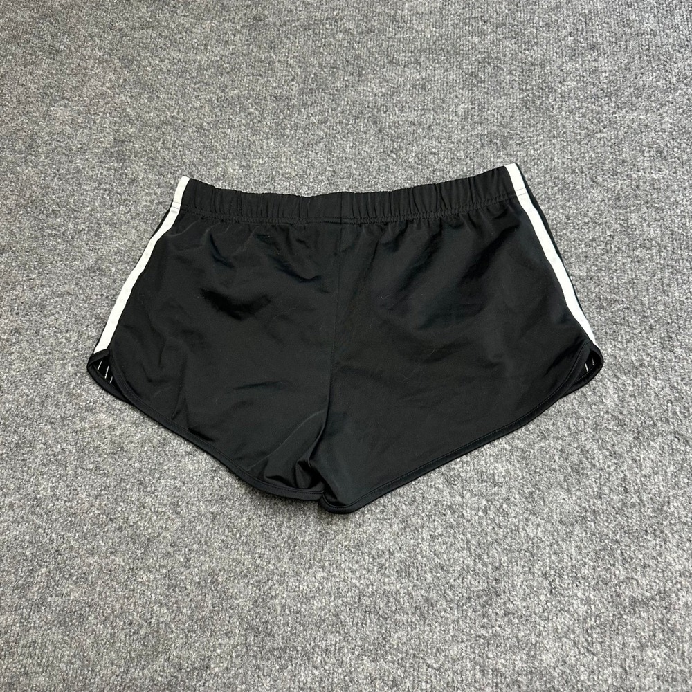 Adidas Shorts Womens Size S Black 3-Stripe Trefoil Athletic Running Gym Casual